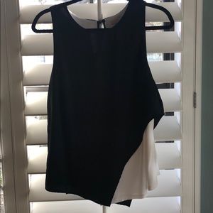 Bordeaux black and white top from Anthropologie